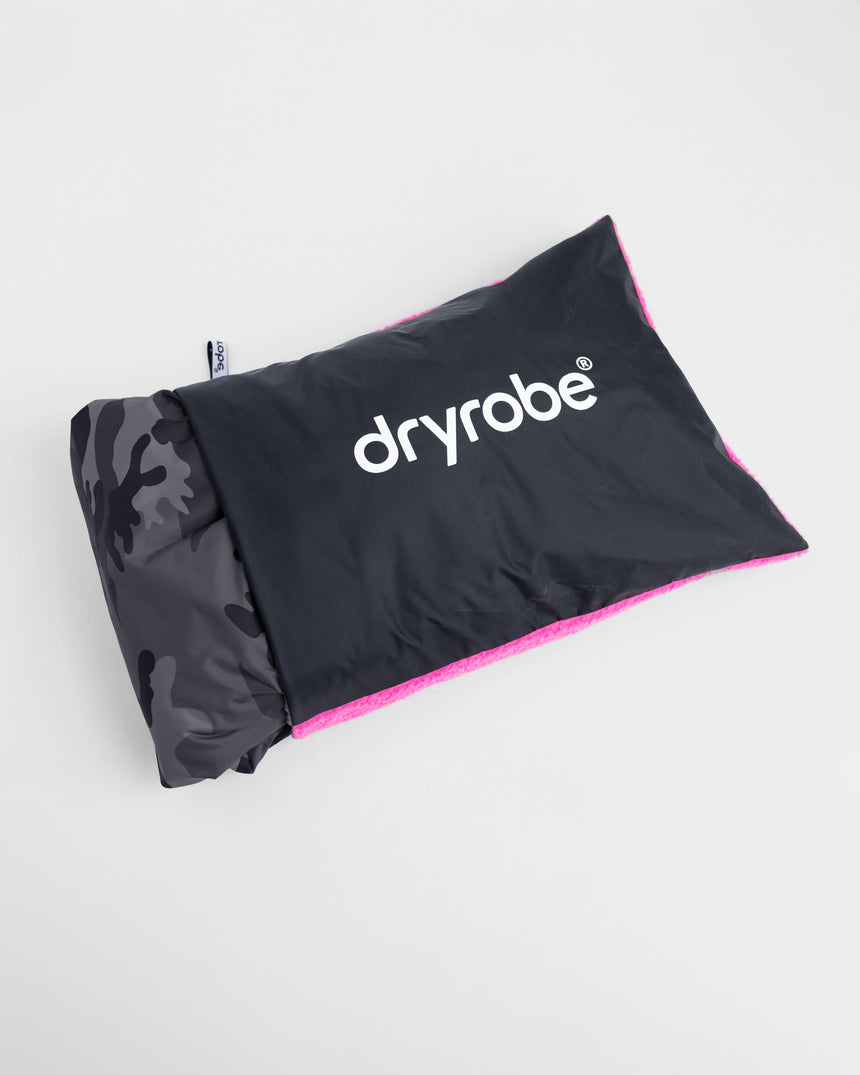Cushion Cover - Taie D'Oreiller De Voyage Noir Rose