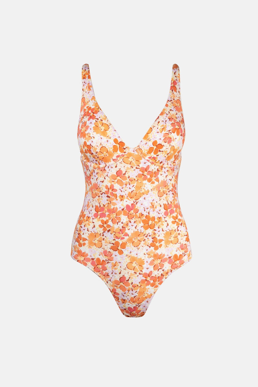 Rosa Floral - Dames Badpak