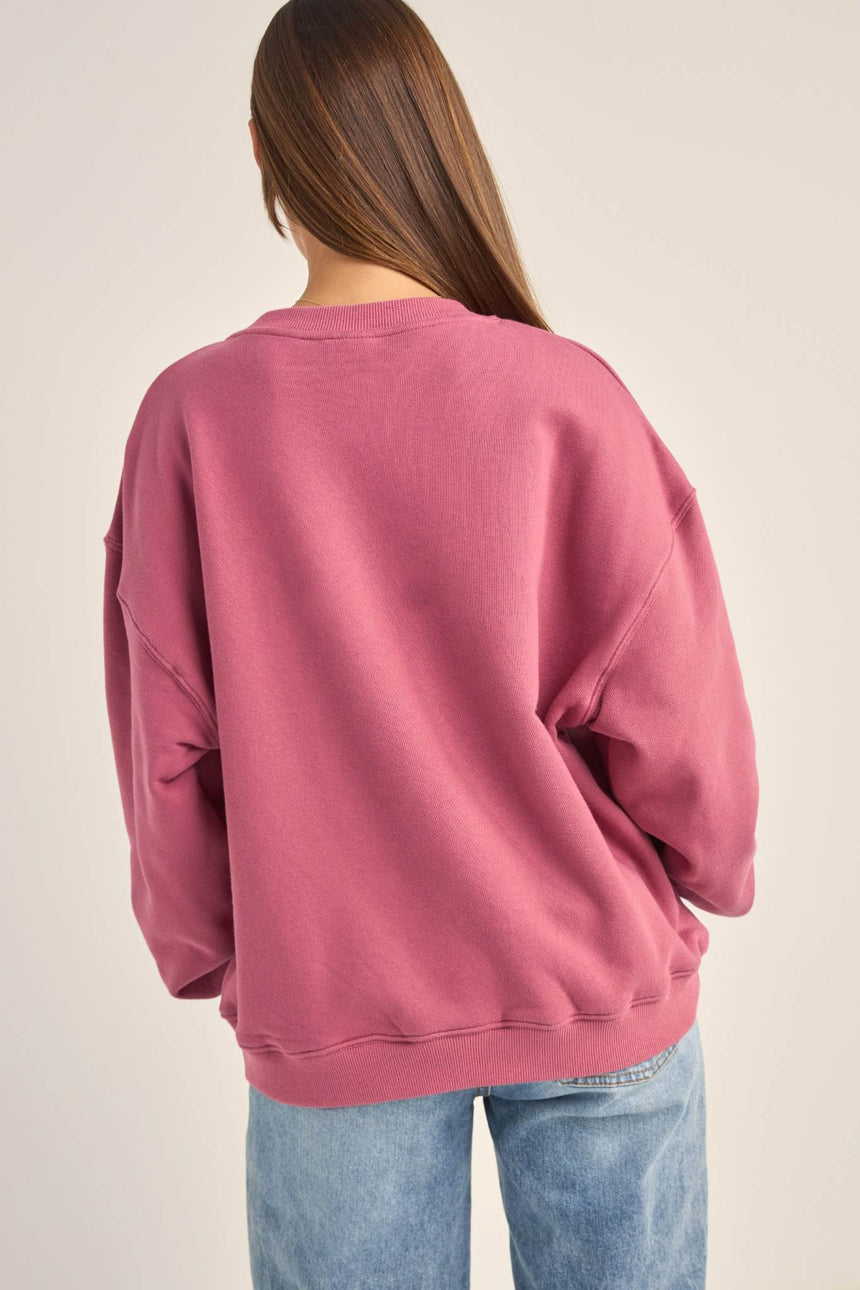 College Crew Neck - Sweat Femme