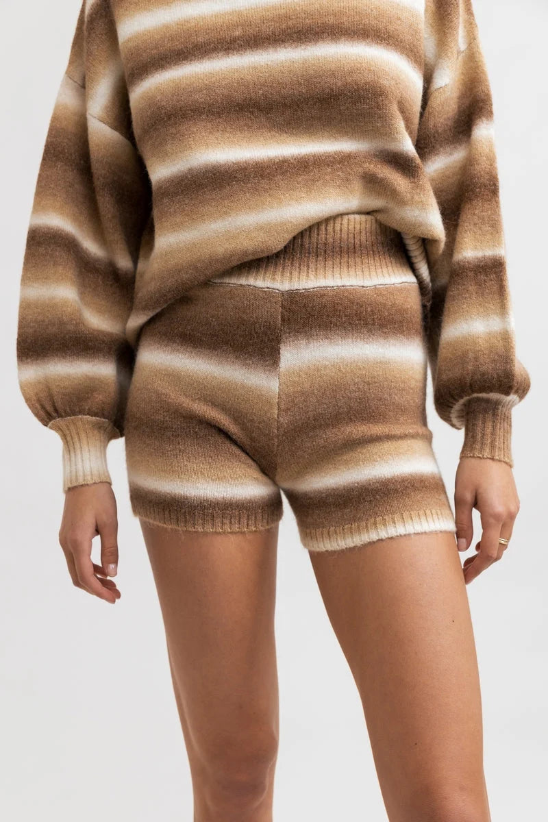 Yeni Stripe - Strickshorts Damen