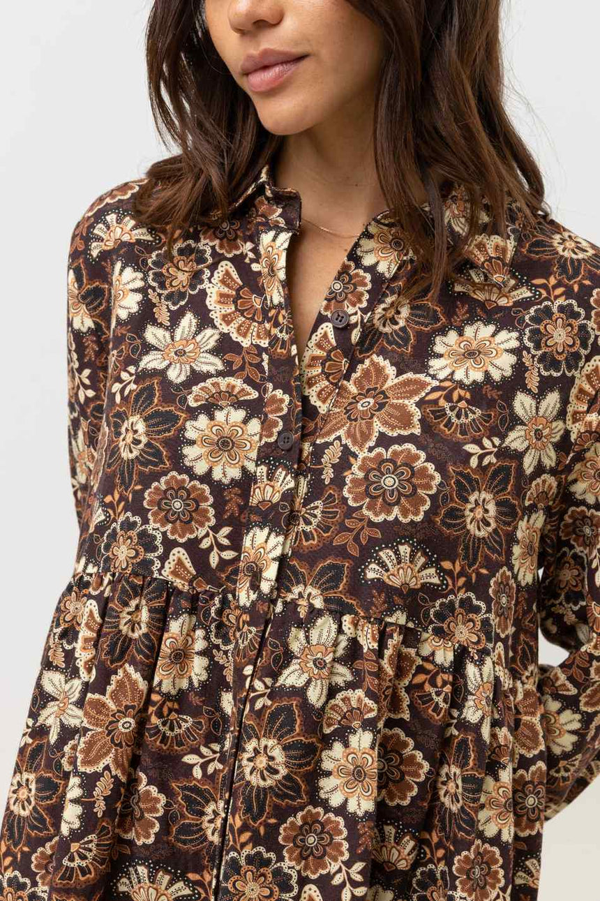 Cantabria Floral Tiered - Women's Short Dress