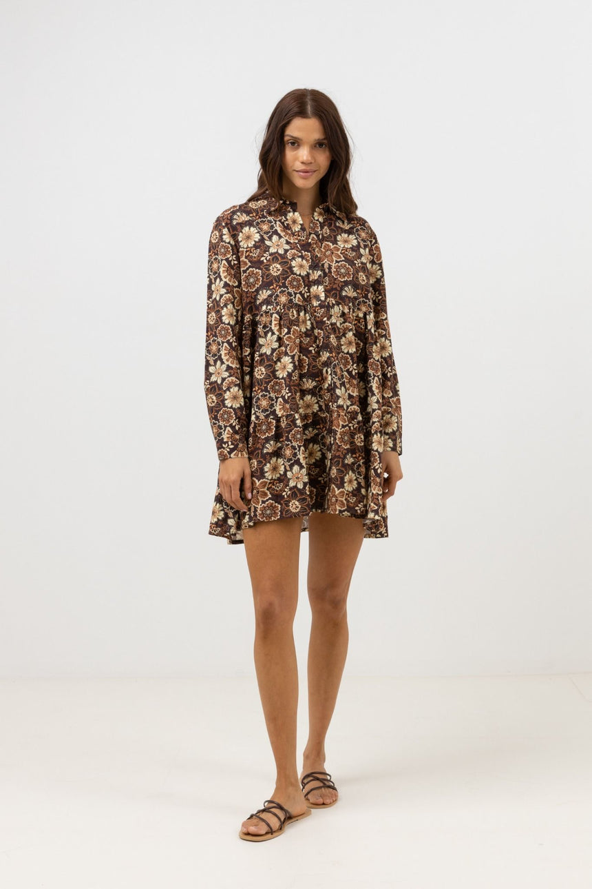 Cantabria Floral Tiered - Women's Short Dress