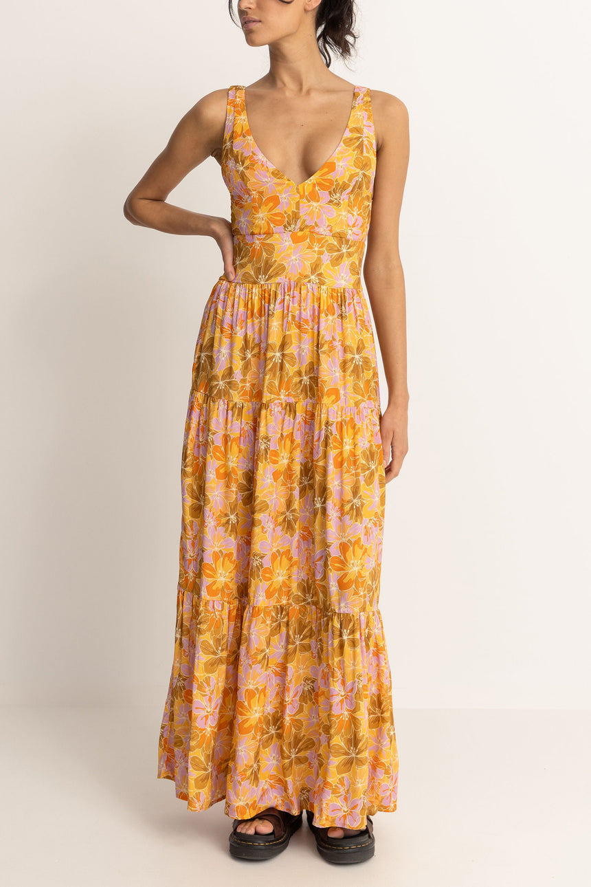 Mahana Floral Tiered - Robe Longue Femme