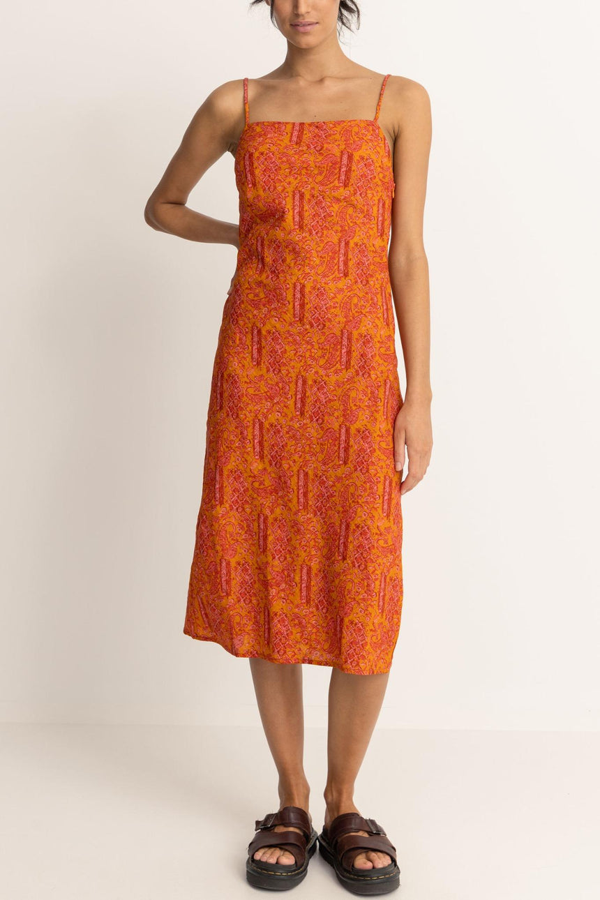 Adia Paisley Bias Cut - Robe Mi-Longue Femme