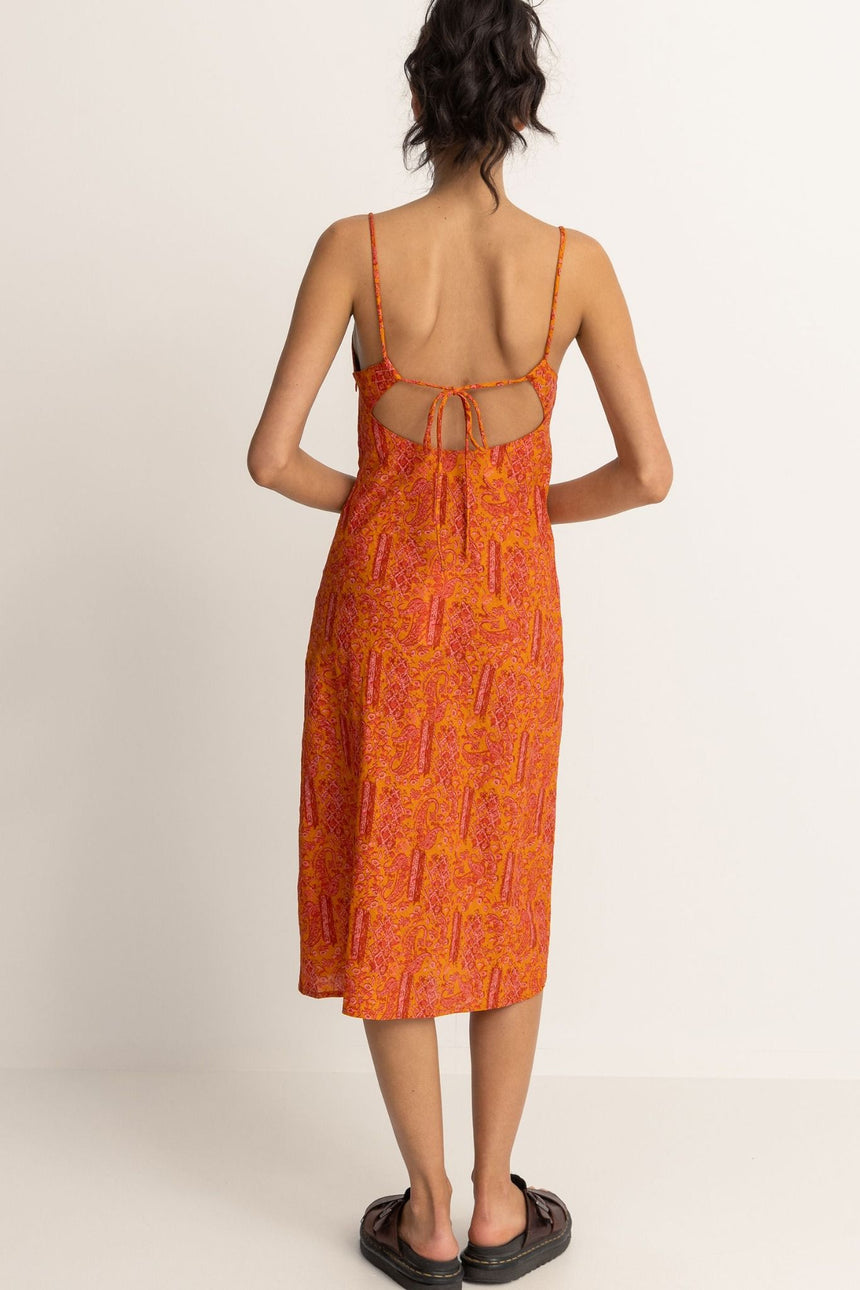 Adia Paisley Bias Cut - Robe Mi-Longue Femme