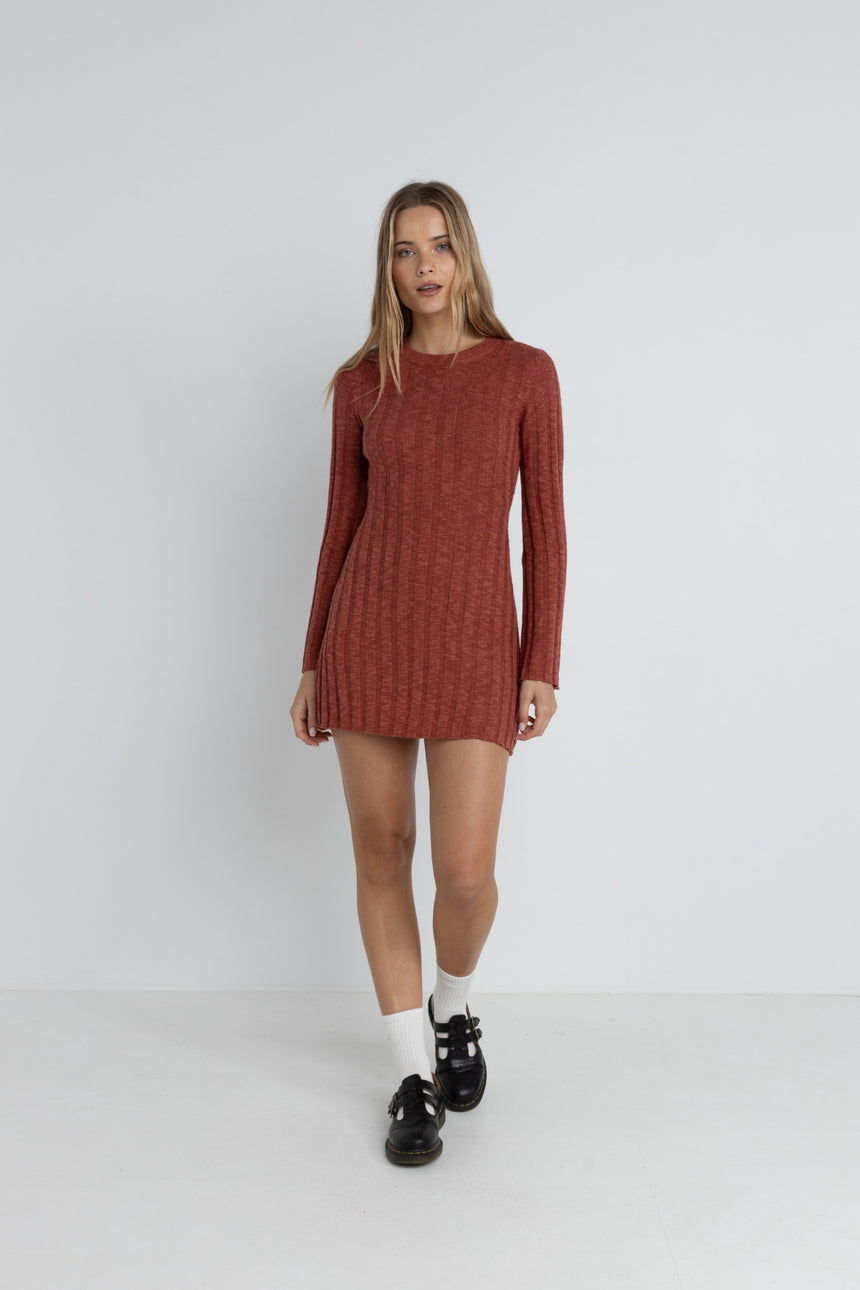 Empire L/S Knit - Robe Courte Femme