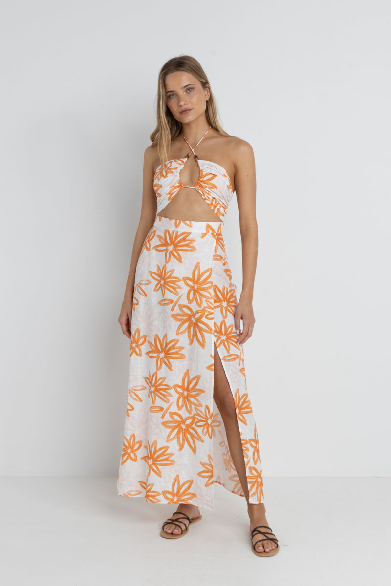 Sanctuary Floral Cut Out - Robe Longue Femme