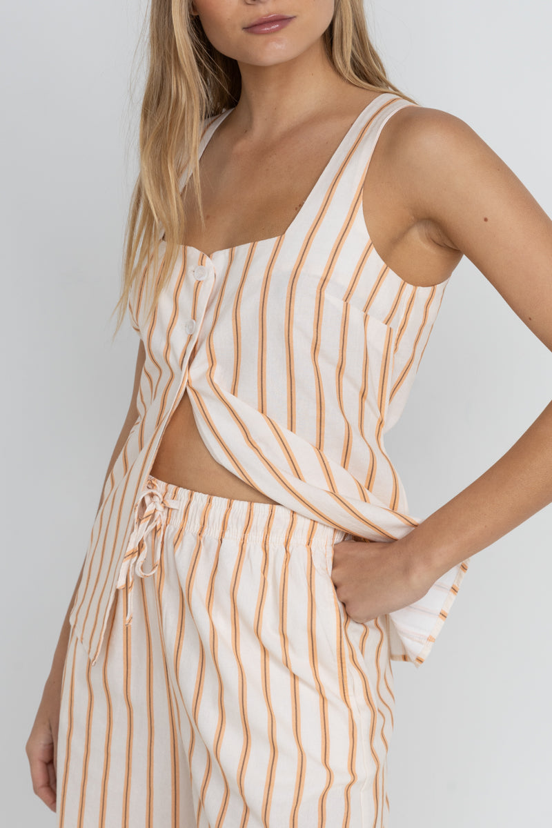 Tide Stripe Long - Casaco Mulher