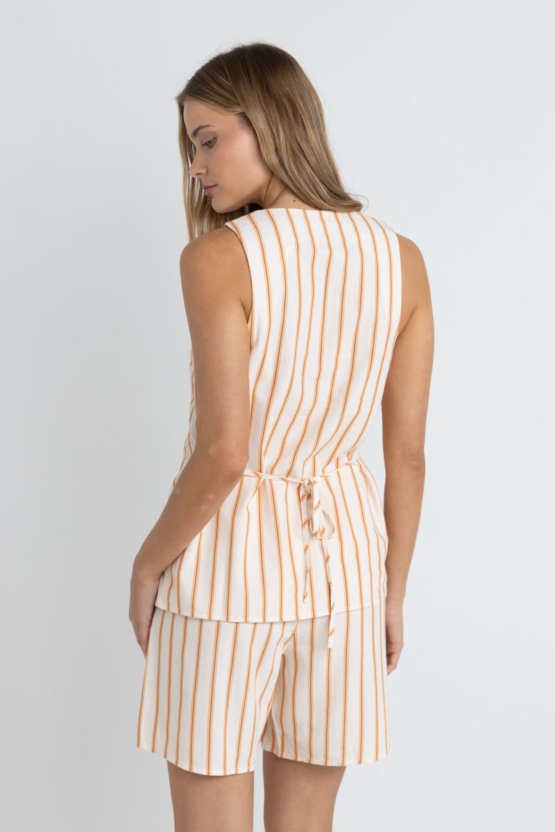 Tide Stripe Long - Casaco Mulher