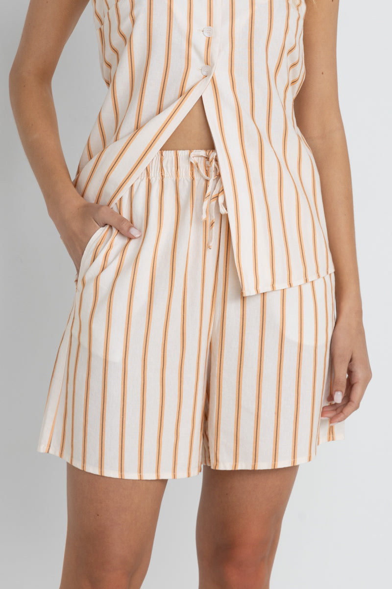 Tide Stripe Long - Casaco Mulher