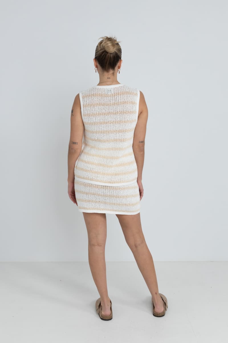 Sol Stripe Longline - Gilet Femme