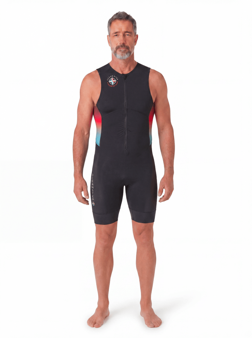 0.5 Front Zip Performer - Light John Longe Cote HommeShort JohnOcean Step