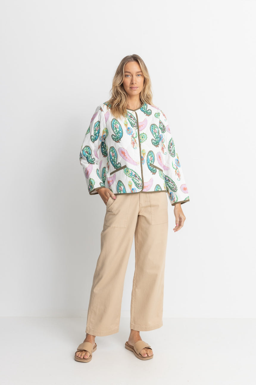 Brooklyn Paisley Gewatteerde Damesjas