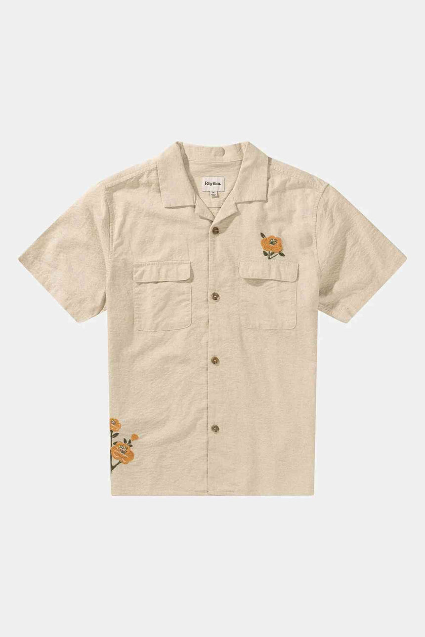 Embroidered Seersucker - S/S Chemise Homme