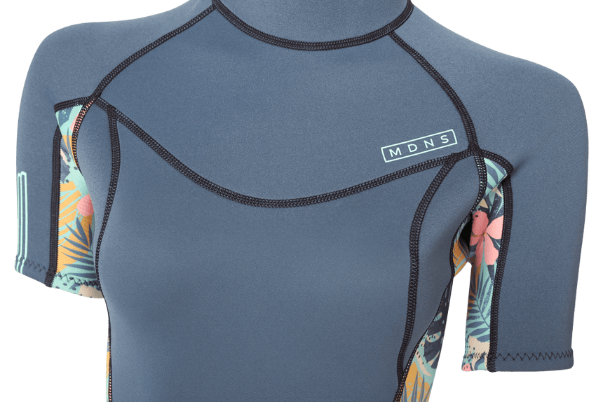 2/2 Pioneer - Zip Dos S/S Combinaison Shorty Surf Fille EnfantsShortyMdns