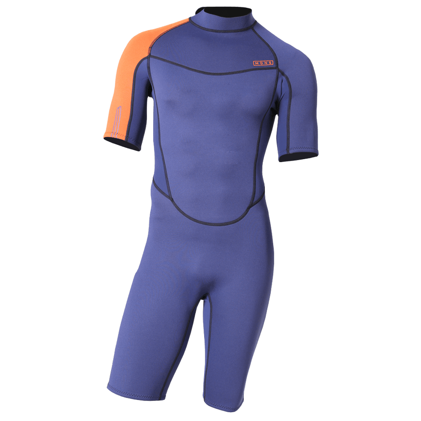 2/2 Pionner - Zip Dos S/S Combinaison Shorty Surf GarçonShortyMdns