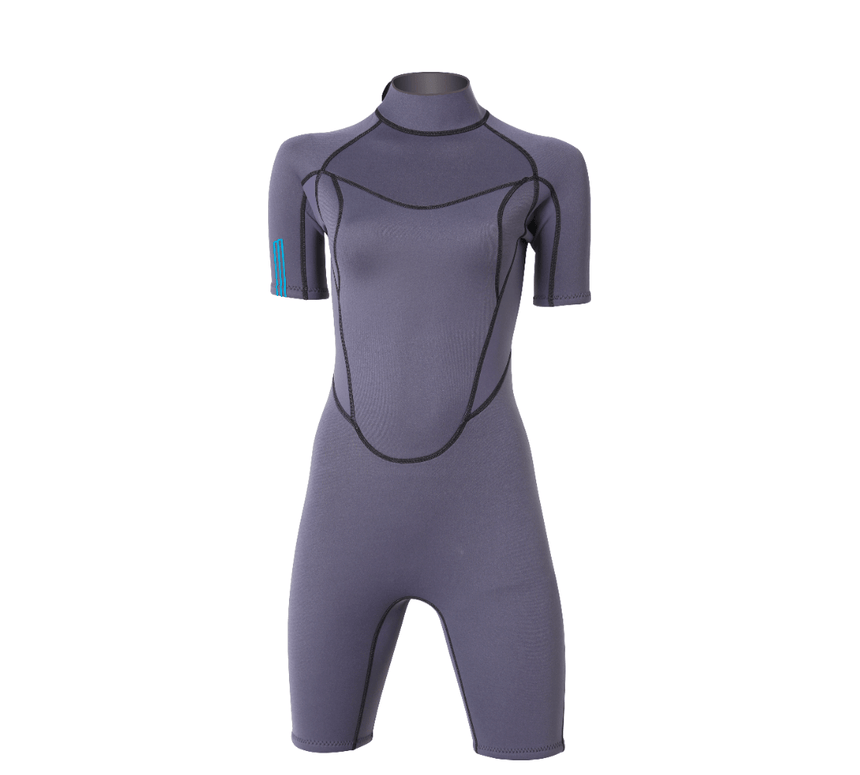 2/2 Stamiina - Zip Dos S/S Combinaison Shorty Surf FemmeShortyMdns