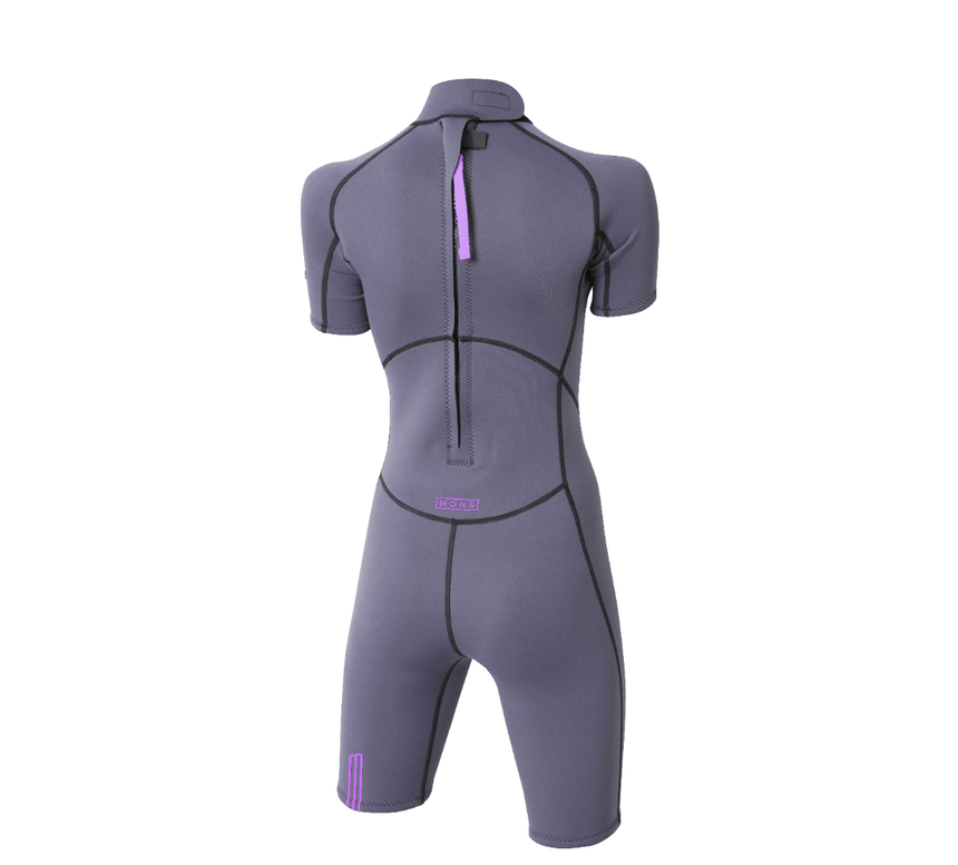 2/2 Stamiina - Zip Dos S/S Combinaison Shorty Surf FemmeShortyMdns