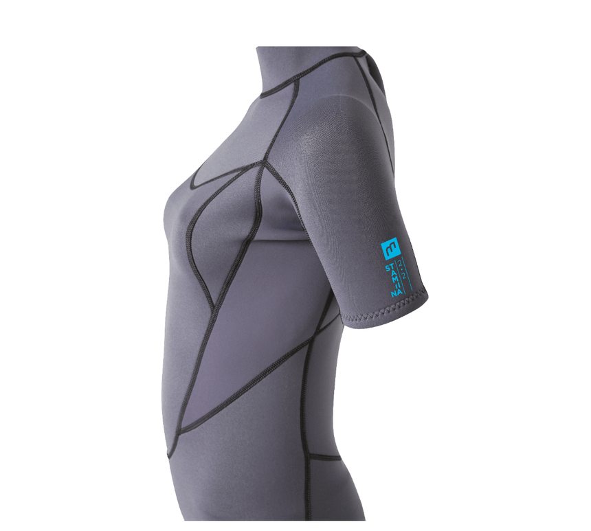 2/2 Stamiina - Zip Dos S/S Combinaison Shorty Surf FemmeShortyMdns