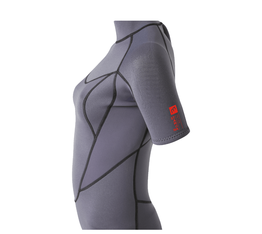 2/2 Stamiina - Zip Dos S/S Combinaison Shorty Surf FemmeShortyMdns