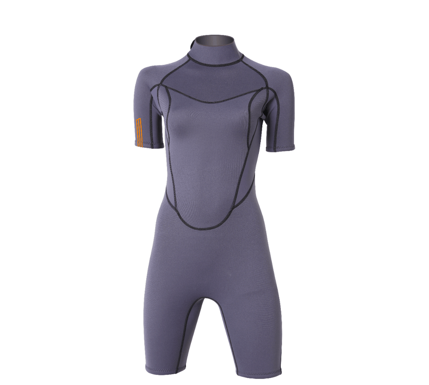 2/2 Stamiina - Zip Dos S/S Combinaison Shorty Surf FemmeShortyMdns