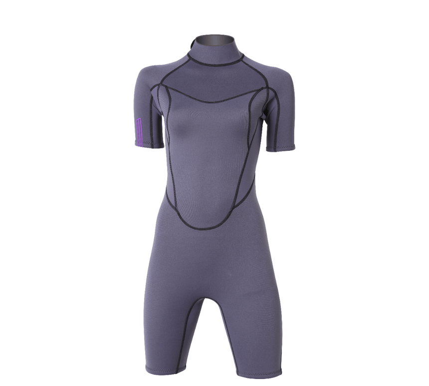 2/2 Stamiina - Zip Dos S/S Combinaison Shorty Surf FemmeShortyMdns