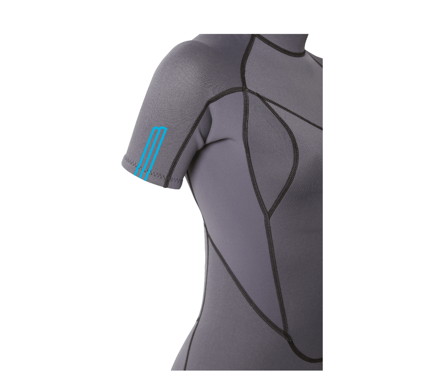 2/2 Stamiina - Zip Dos S/S Combinaison Shorty Surf FemmeShortyMdns