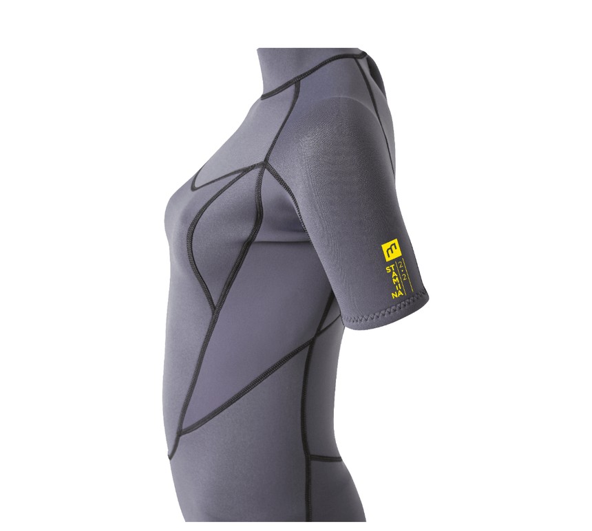 2/2 Stamiina - Zip Dos S/S Combinaison Shorty Surf FemmeShortyMdns