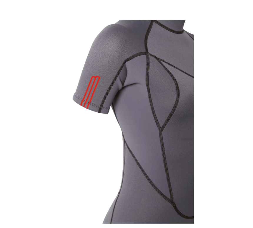 2/2 Stamiina - Zip Dos S/S Combinaison Shorty Surf FemmeShortyMdns