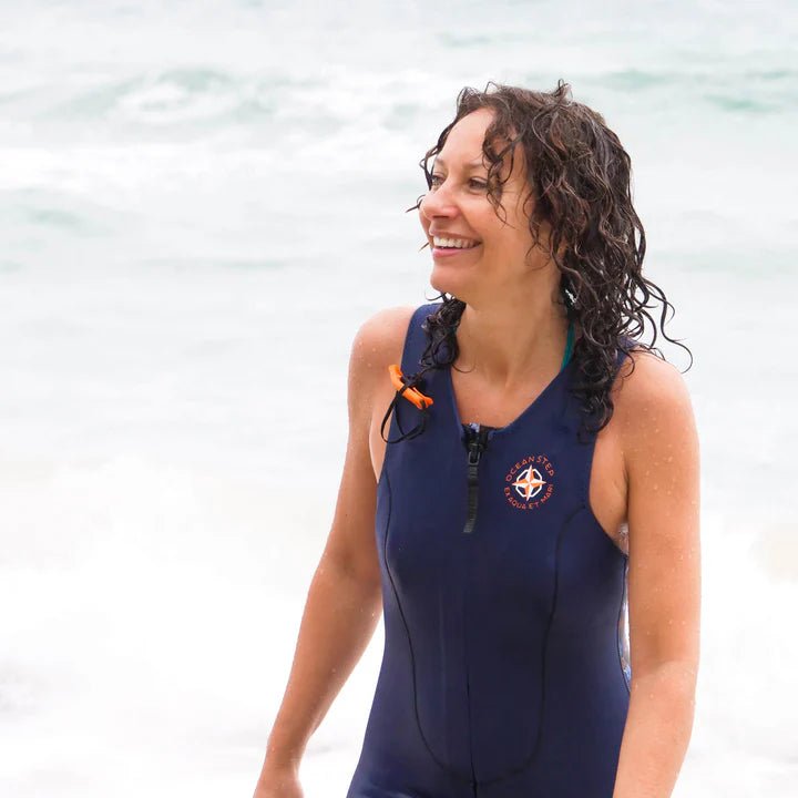 3/2 LONGJOHN Optimizer Front Zip Women#Long JohnOcean Step