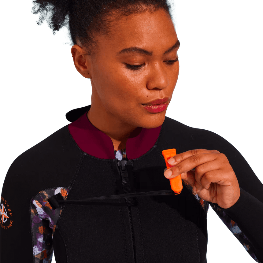 4/3 Dual Zip Full Suit Combinaison Longe Cote Femme#SteamersOcean Step