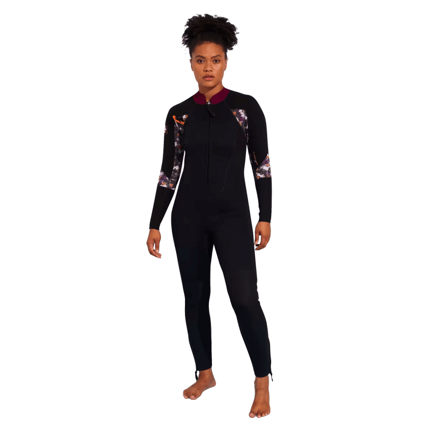 4/3 Dual Zip Full Suit Combinaison Longe Cote Femme#SteamersOcean Step