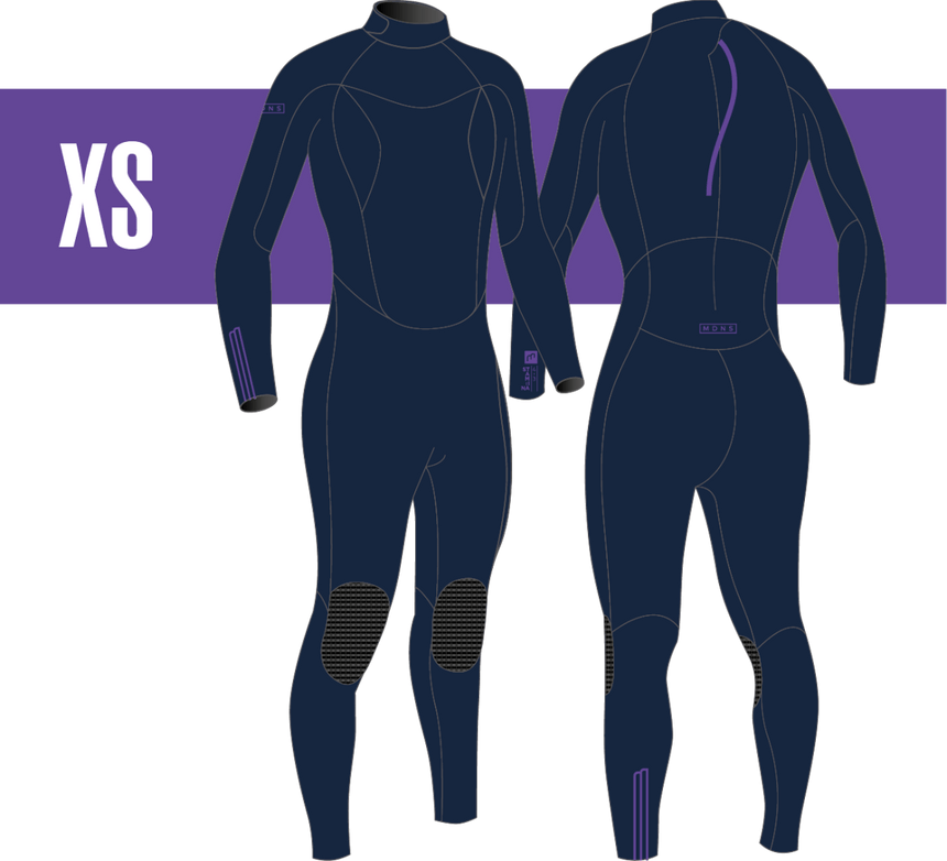 4/3 Stamiina - Zip Dos L/S Combinaison Surf FemmeSteamersMdns