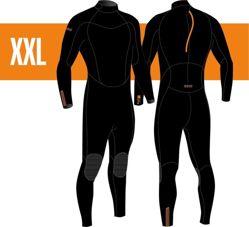 4/3 Stamiina - Zip Dos L/S Combinaison Surf HommeSteamersMdns