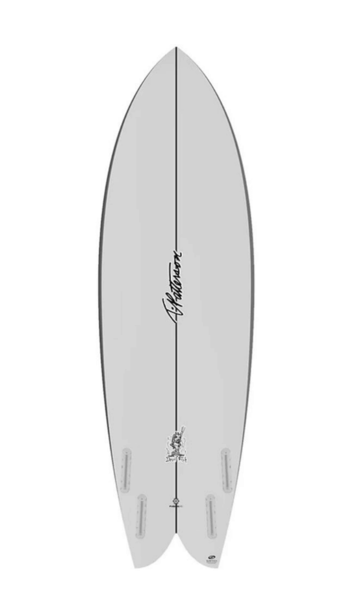 5'8" Timmy Patterson Devil Fish Fusion HD Futures - Planche Surf FishFishSurftech
