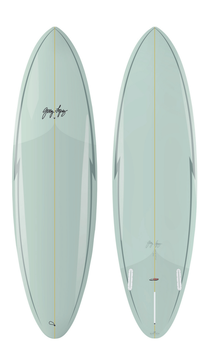 7'0" Gerry Lopez Midway Fusion - Poly Futures - Planche Surf MidlengthFunboard / HybrideSurftech