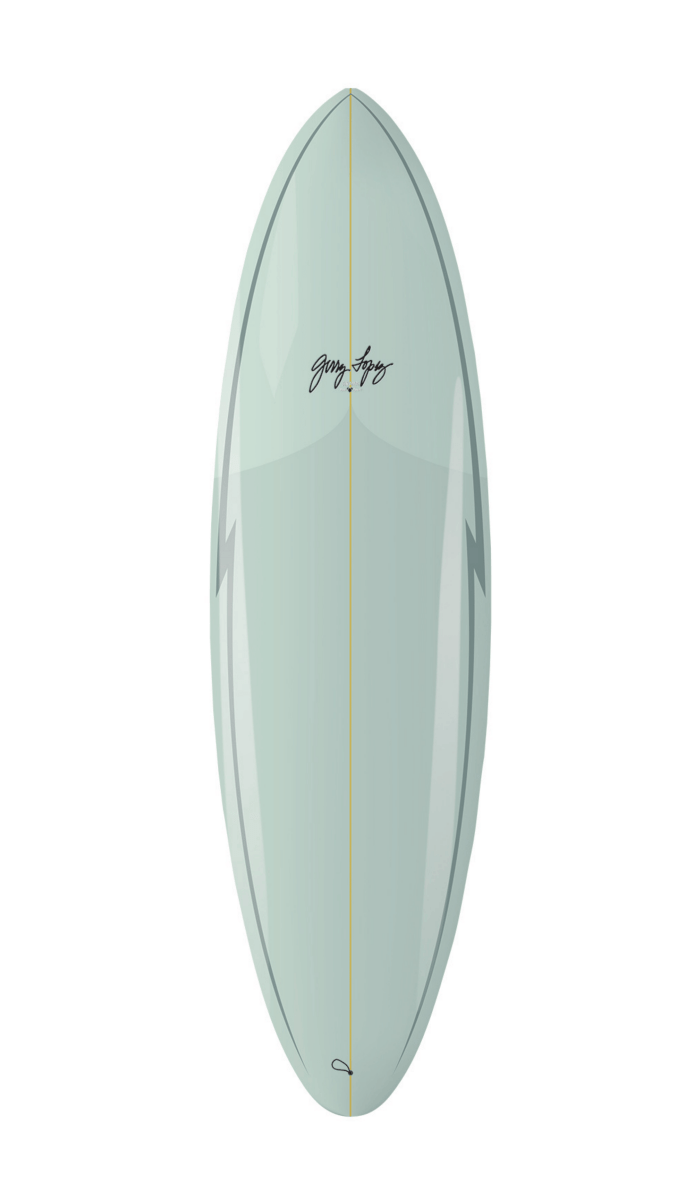 7'6" Gerry Lopez Midway Fusion Poly FCS II - Planche Surf MidlenghtFunboard / HybrideSurftech