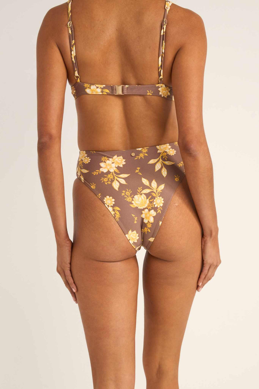 Anika Floral High Waist - Damen Bikinihose
