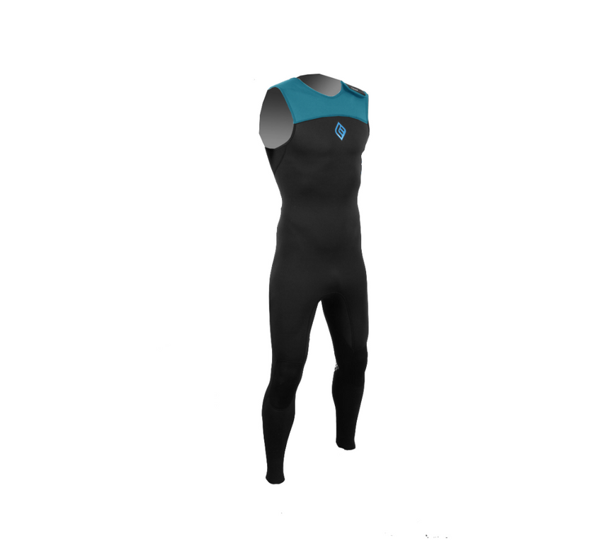 2/2 Long John Essential - Reißverschluss Dos S/S Neoprenanzug Surf Herren