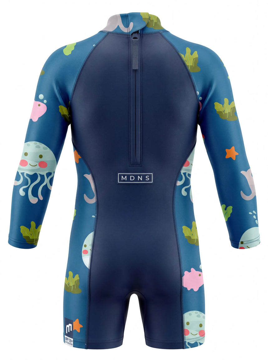 Baby Shorty Meisje L/S - Lycra Surf Baby Meisje