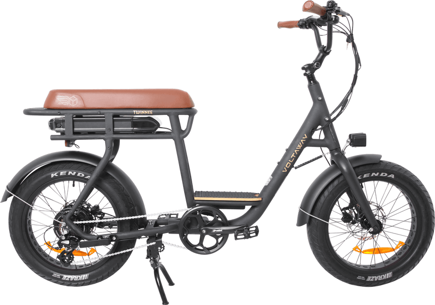 Voltaway Twinnee Electric Bike Two-Seater Black