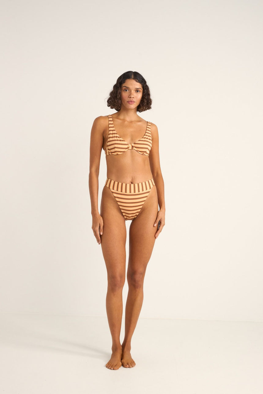 Tide Stripe Hi Banded - Bas De Maillot Femme