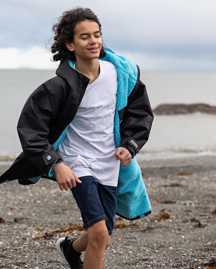 Advance Kids Changerobes - Poncho Impermeable Enfant Noir / BleuPonchosDryrobe
