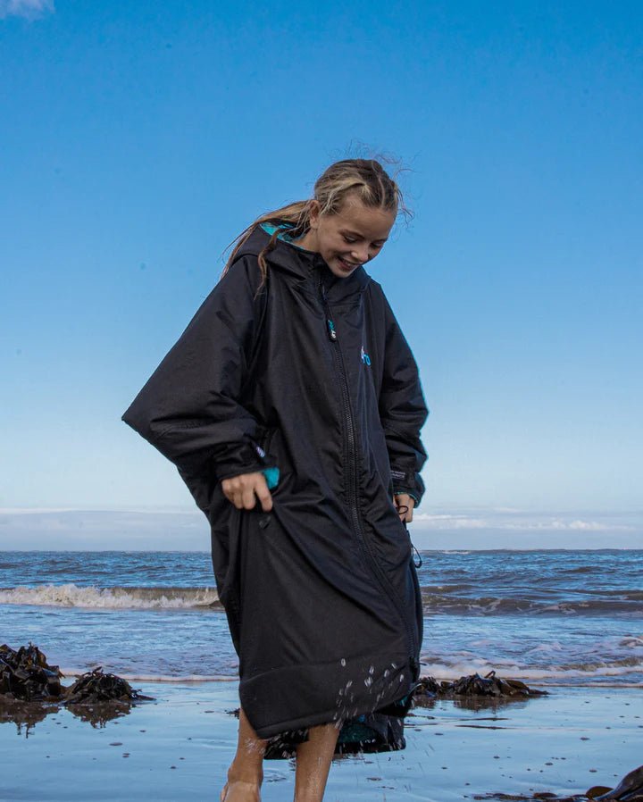 Advance Kids Changerobes - Poncho Impermeable Enfant Noir / BleuPonchosDryrobe