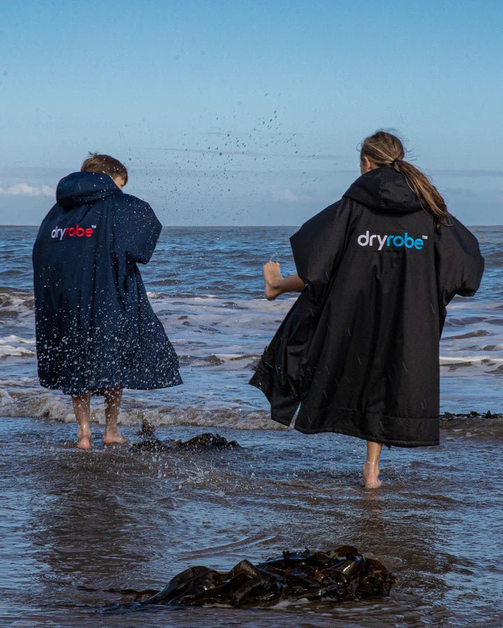 Advance Kids Changerobes - Poncho Impermeable Enfant Noir / BleuPonchosDryrobe