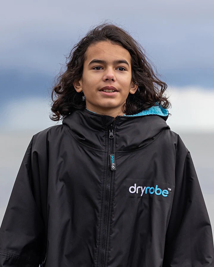 Advance Kids Changerobes - Poncho Impermeable Enfant Noir / BleuPonchosDryrobe
