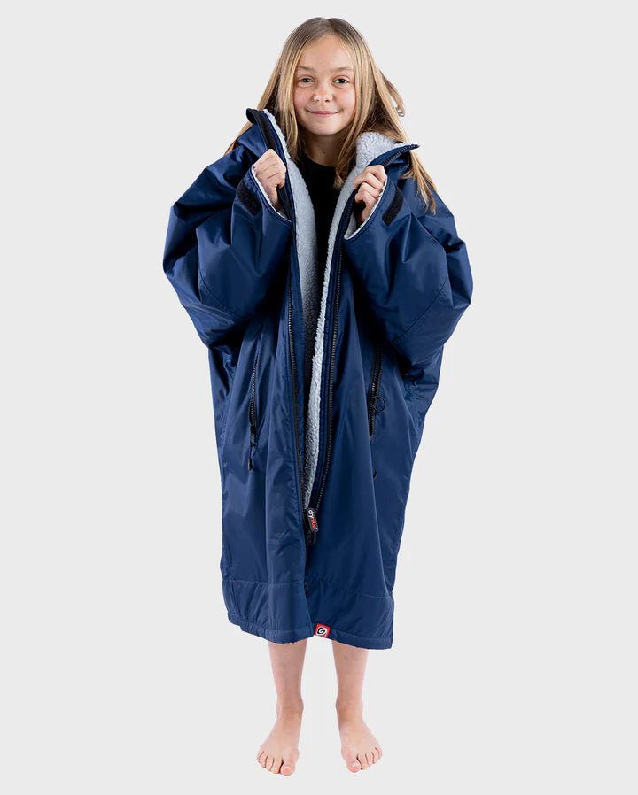 Advance Kids Changerobes - Poncho Impermeable Zippé Enfant Navy/GrisPonchosDryrobe
