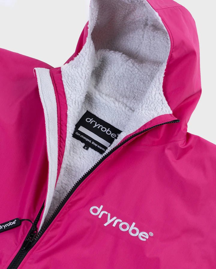 Advance Kids Changerobes - Poncho Impermeable Zippé Enfant Rose/GrisPonchosDryrobe