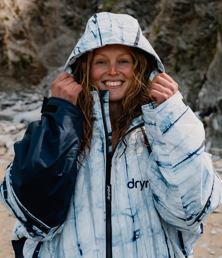 Advance - Poncho Impermeable Zippé Adulte Manches Longues BleuPonchosDryrobe