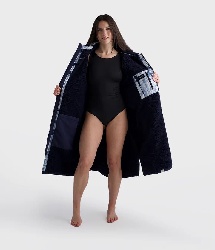 Advance - Poncho Impermeable Zippé Adulte Manches Longues BleuPonchosDryrobe